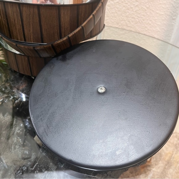 🥶Vintage🥶 Made In USA Elmar Mfg. Vinyl Wrapped Ice Bucket With Lid - Picture 14 of 16